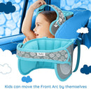 NAPUP Child Head Support for Car Seats – Safe, Comfortable Head & Neck Pillow Support Solution for Front Facing Car Seats and High Back Boosters – Baby Infant Toddler & Kids Travel Accessories (Teal) by TinyTreasures Baby Boutique