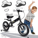 Balance Bike 2 in 1,The Dual Use of a Kids Balance Bike and Kids Bike,12 14 Inches for 2-6 Years Old,with Shock Absorbers, Fenders, Pedals, Auxiliary Wheels by TinyTreasures Baby Boutique