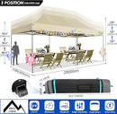 COBIZI 10x20 Canopy with Sidewalls, Heavy Duty Party Tent Pop up carpas para Fiestas, Tents for Parties, Wedding, Outdoor Easy Pop up Foldable Portable Canopy Tent with Wheeled Bag, Khaki Upgrade by GreenHaven Gardens