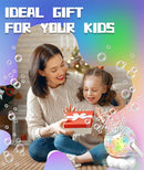 Rechargeable Bubble Machine, Bubble Maker for Kids with Colorful LED Light, Make Large Bubbles, 600mL Capacity - Outdoor Party Birthday Halloween Toys Gifts for Toddlers Ages 3+ Boys Girls by TinyTreasures Baby Boutique