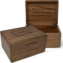 Personalized Pet Memorial Gifts - Loss of a Pet Keepsake Box Acacia Wood, Engraved Dog Remembrance Gift, Gift for Someone Who Lost a Dog, Cat, Pet Memory Box, Bereavement Gift, 8x6x4 in by TinyTreasures Baby Boutique