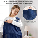 Water Ring Sling Baby Carrier, Adjustable Lightweight Breathable Newborn Carrier Sling for Summer, Swimming, Pool, Beach, Front Chest Mesh Infant Wrap Carrier for Baby Gift (Dark Blue) by TinyTreasures Baby Boutique