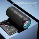 Ortizan Portable Bluetooth Speaker: IPX7 Waterproof, 24W Loud Sound, Deep Bass, Bluetooth 5.3, LED Lights, Wireless Stereo Pairing, 30H Playtime, for Home/Outdoor/Party/Beach, Birthday Gift (Black) by TinyTreasures Baby Boutique