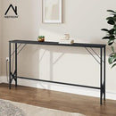 63'' Console Table, Skinny Entryway Table with Fast-Charging Station, Narrow Long Sofa Table, Behind Slim Couch Table for Entrance, Hallway, Living Room Decor ST-BK160-1 by CozyNest Decor