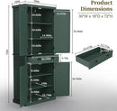 ARTPOWER 72" Tall Kitchen Pantry Storage Cabinet with Drawer and Adjustable Shelves, Pantry Cabinet for Kitchen, Bathroom or Hallway, Green by CozyNest Decor