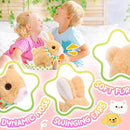Tagitary Plush Toys Bunny Electronic Toy with Sounds,Wiggling Ears,Hopping,Twitching Mouth and Nose, Interactive Rabbit Toy for Kids with Leash,Easter Birthday Gift for Toddlers Kids by TinyTreasures Baby Boutique