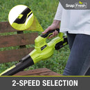 SnapFresh Cordless Leaf Blower - 20V Electric Leaf Blower with 2.0 Ah Battery and Charger - Lightweight 2-Speed Leaf Blower for Lawn Care and Yard/Garden/Patio Cleaning by GreenHaven Gardens
