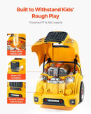 VEVOR Engine Toy, 60 Pieces, Kids Mechanic Car Repair Set with Removable Parts, Lights and Sounds, Steering Wheel and Horn, Kids Mechanic Workshop Set for Toddler Ages 3 Years and Up, Yellow by TinyTreasures Baby Boutique