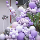 130pcs Pastel Purple Balloons Different Sizes 18" 12" 10" 5" Light Purple Latex Balloon Garland Arch Kit for Birthday Baby Shower Graduation Wedding Gender Reveal Party Decorations by CozyNest Decor