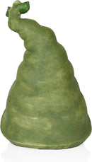 Alpine Corporation QWR1440 Gnome Head with Sculpted Rope Beard and Flower on Hat, Playful Décor for Garden & Patio, 10" H, Green by GreenHaven Gardens
