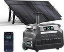 IEE 2048Wh/2400W Solar power station With 2*200W Solar Panel,P2400 Solar Generator,1800W Super Fast Charging, LiFePO4 (LFP) Battery,APP Control Emergency Power Station for Home, Camping,Power Outages by TinyTreasures Baby Boutique