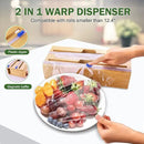Individual Storage Bag Organizer for Kitchen Drawer, Bamboo with Foil and Plastic Wrap Organizer for Kitchen Organizers and Storage, for Gallon, Quart, Sandwich, Snack by CozyNest Decor