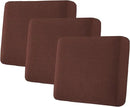 H.VERSAILTEX Super Stretch Individual Seat Cushion Covers Sofa Covers Couch Covers Slipcover Sets Thick Jacquard Textured Twill Fabric (3 Piece XL Sofa Cushion Covers, Burnt Brick) by CozyNest Decor