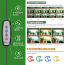 Wolezek Grow Lights for Indoor Plants, 210 LEDs Full Spectrum Plant Grow Light Strips with Upgared 4/8/12/16H Auto Timer, 13.8 Inches Bright Grow Lamp Bar for Plant Shelves and Cabinet, 2 Pack by GreenHaven Gardens
