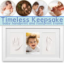 Baby Clay Hand and Footprint Kit, Newborn Keepsake Frame, Personalized Baby Gifts for New Mom Nursery Decor, Baby First Christmas Gifts for Girls Boys Baby Shower Gifts by TinyTreasures Baby Boutique