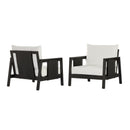 Outdoor Club Chairs (Set of 2) with Diamond-Pattern