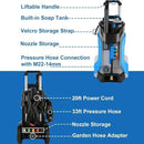 Electric Pressure Washer 5000PSI 4.0GPM Power Washers with M22-14mm Pressure Hose 33FT, Power Sprayers High Pressure with 1/4" QC Compatible Surface Cleaner for Home Cars Driveways, Dblue by GreenHaven Gardens