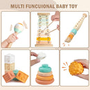 Baby Toys 6-12 Months Montessori Toys for Babies 9 Months,Wooden Musical Instruments Toy Stacking Building Blocks,Infant Teething Toys Sensory Balls,Xylophone,Birthday Gift for Toddlers 1+ Year Old by TinyTreasures Baby Boutique