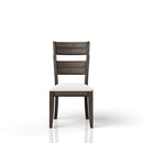 Upholstered Seat Side Chair - Chocolate by HouseOfZazla