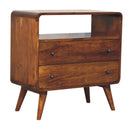 Curved Charm Console - Brown by Unique Piece Furniture
