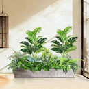 Melorca&Guilla Artificial Plants 2PCS 30“Large Fake Monstera Plants,Faux Tropical Palm Plant,Tall Artificial Tree Greenery Shrubs Bushes for Garden Porch Window Box Shop Office Home Décor by CozyNest Decor