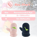 BAVST Baby Toddler Winter Mittens Girls Warm Fleece Lined Gloves Kids Sherpa Lined Mittens for Boys by TinyTreasures Baby Boutique