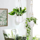Small Hanging Planters Self Watering 5 Inch, 3 Set Hanging Plant Pot for Indoor Outdoor Plants, Hanging Flower Pots with Drainage Hole & 2 Kinds of Plant Hangers for Garden Home Decor by GreenHaven Gardens