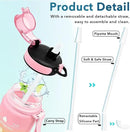 Enerbone Water Bottle, Leakproof BPA & Toxic Free, Motivational Water Bottle with Times to Drink and Straw, Fitness Sports Water Bottle with Strap for Office, Gym, Outdoor Sports by CozyNest Decor
