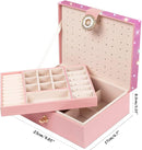Jewelry Box for Earrings for Girls Jewelry Organizer Box Earring Holder Organizer for Girls Earring Box Jewelry Box Stud Earring Organizer for Girls Earring Jewelry Boxes for Women Pink Bling by TinyTreasures Baby Boutique