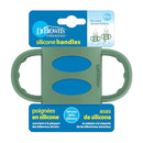 Dr. Brown's Narrow Baby Bottle Handles, 100% Silicone, Easy Grip Removable Handles for Bottle to Sippy Cup Transition, Green, 4m+ by TinyTreasures Baby Boutique