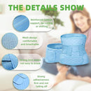 2 in 1 Postpartum Belly Band Wrap Blue, C-Section Support Belt Medium, Post Partum Support Recovery Waist/Pelvis Belt, Hysterectomy Belly Band Binder Girdle Stomach by TinyTreasures Baby Boutique