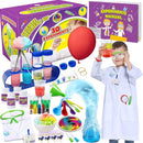 UNGLINGA 30 Experiments Science Kit for Kids with Lab Coat, Chemistry Set STEM Toys Birthday Gifts for Boys Girls, Scientist Costume Role Play Tools Educational Learning Set by TinyTreasures Baby Boutique