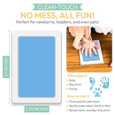 Clean Touch Ink Pad for Baby Handprints and Footprints – Inkless Infant Hand & Foot Stamp – Safe for Babies, Doesn’t Touch Skin – Perfect Family Memory or Gift – Blue Print Kit by Tiny Gifts by TinyTreasures Baby Boutique