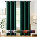 MIULEE Hunter Green Blackout Curtains for Bedroom Living Room 84 Inches Long 2 Panels, Thermal Insulated Room Darkening Drapes Solid Grommet Noise Reduction Emerald Green Christmas Curtains 40x84 Inch by TinyTreasures Baby Boutique