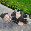 MINICAR 9.5'' Gnomes Statues Outdoor Decor, Large Naughty Sculptures Yard Decorations Patio Lawn Ornament, Funny Christmas Garden Gifts by GreenHaven Gardens