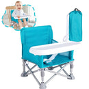 Portable Booster Seat, Toddler Baby Seat with Tray for Dining Table Compact Floor Chair for Camping Lawn Beach Babies Travel 6-36 Months by TinyTreasures Baby Boutique