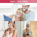 Professional Teeth Whitening Kit with 5 Teeth Whitening Gel, LED Accelerator Light & Rechargeable Design - Enamel Safe Gel, Custom Trays, Fast Results for Sensitive Teeth - Whitening Gel Kit by CozyNest Decor