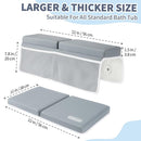 URMYWO Bath Kneeler and Elbow Rest Pad Set - 1.5" Thick Baby Bath Kneeler Pads with Toys Organizer, Anti-Slip Cozy Knee & Arm Support Bathtub Mat, Quick Dry Kneeling Pad for Baby Bath Time by TinyTreasures Baby Boutique