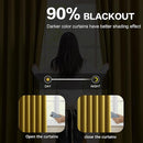 KEQIAOSUOCAI Yellow Pinch Pleated Curtains 102 Inch Length 2 Panels Set Noise Cancelling Window Drapes for Nursery Bedroom Living Room 40x102 by TinyTreasures Baby Boutique