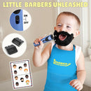 Barber Shop Pretend Play Toy, Kids Hair Salon Toys, Kids Shaving Kit for Boys Ages 3+ with Blow Dryer, Electric Shaver Toys, Tool Bag and Stylist Shave Barber Accessories for Role Play (Black) by TinyTreasures Baby Boutique