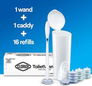 Clorox Original Toilet Cleaning System - ToiletWand, Storage Caddy and 16 Heads, Dorm Room Essentials, (Package May Vary) by CozyNest Decor