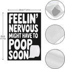 Nervous Might Have To Poop Soon Funny Saying Quotes Seasonal Garden Flags 12x18 Double Sided Funny Garden Banner for by GreenHaven Gardens