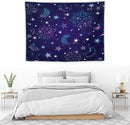 HZOHNAGO Boho Sun Moon Tapestry Purple Blue Sun Stars Galaxy Pattern Printed Wall Tapestry Wall Hanging for Bedroom Living Room Dorm 40" W x 30" H by CozyNest Decor