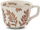 Ceramic Coffee Mug, 12 oz Novelty Unique Teacup with Large Handle, Stoneware Cup for Tea Mocha Latte Cappuccino Espresso (Ivy) by CozyNest Decor