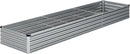 12x2x1FT Galvanized Raised Garden Bed Kit,Vegetable Boxes-Rectangle Metal Flower Box,Large Planter Raised Beds Outdoor Garden for Planting,Fruit,Herb-Sliver by GreenHaven Gardens
