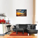DZL Art S74769 Canvas Painting Print Paradise Tropical Island Beach with Palms Photograph Print Nature Pictures Wall Art Canvas Prints Painting for Living Room Bedroom Decor Office Wall Decor by CozyNest Decor