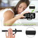 Digital Clock Large Display, LED Alarm Electric Clocks Mirror Surface for Makeup with Diming Mode, 3 Levels Brightness, Dual USB Ports Modern Decoration for Home Bedroom Decor-Black by CozyNest Decor