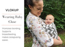 Ring Sling Baby Carrier, Soft Cotton Baby Sling Carrier Newborn to Toddler, Baby Wrap Carrier for Plus Size Parents, Perfect Shower Gift, Gray Wave by TinyTreasures Baby Boutique