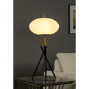 Clarendon - Orb Shade Tripod Table Lamp Desk & Bedside Lamp - Black by HouseOfZazla