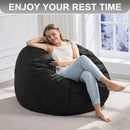 Hobestluk 3FT Bean Bag Chair Giant Bean Bag Chairs for Adults Large Bean Chairs with Removable Cover, Beanbag Chair with Filler, Adult Bean Bag Chairs for Living Room, Bedroom by CozyNest Decor